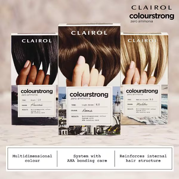 Clairol permanent hair dye 3.0 Darkest Brown - British product