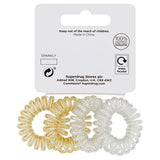 Superdrug 4 Metallic Spiral Hair Bands GOODS Superdrug   