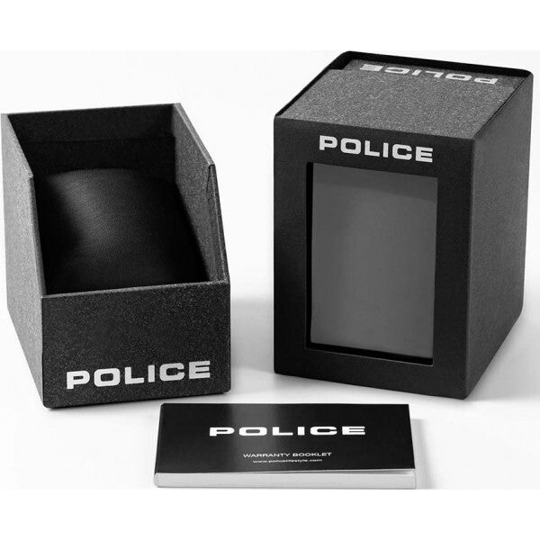 Police black cliff watch men's stainless steel (British brand)