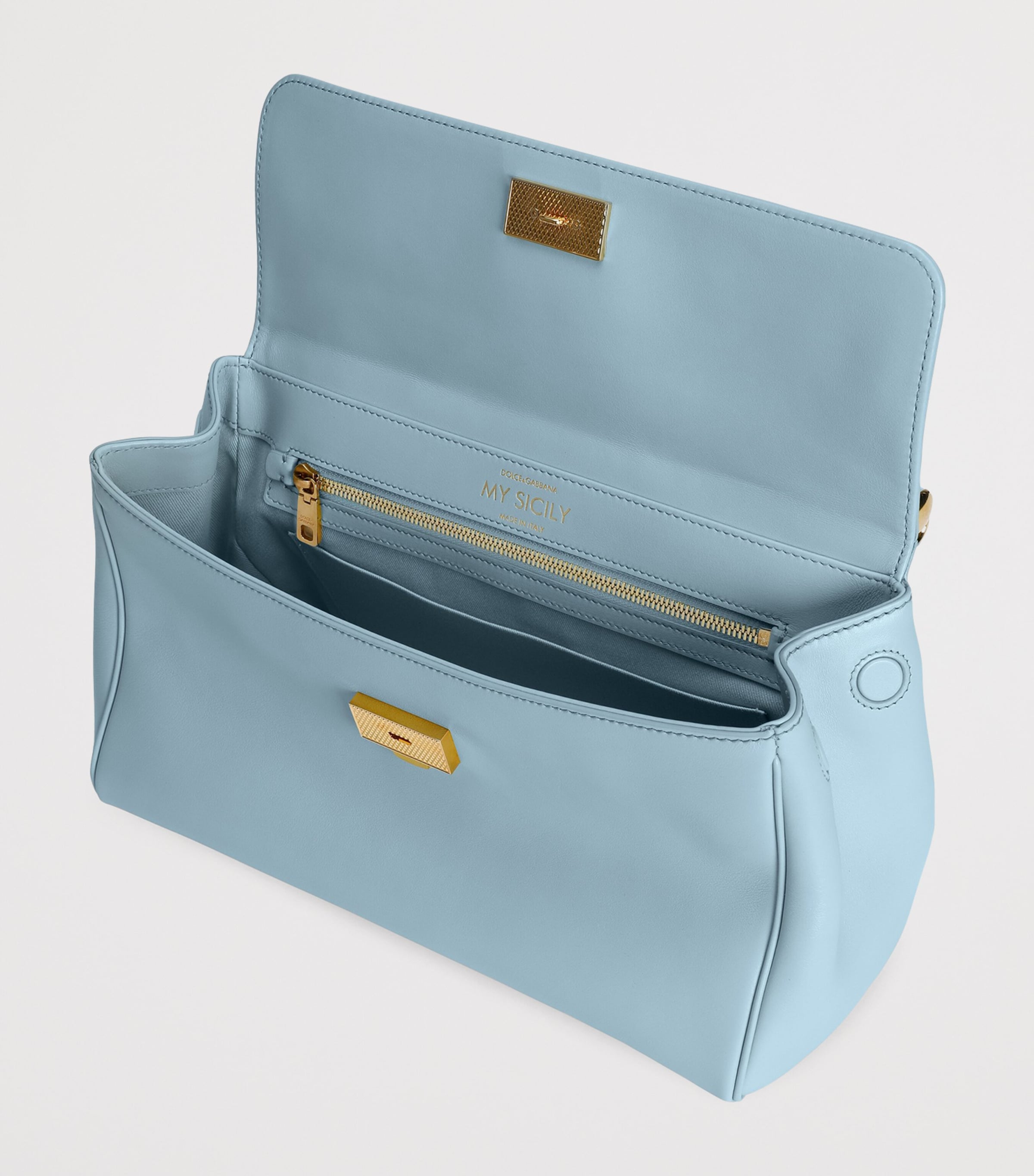 Dolce&Gabbana My Sicily top-handle plongé calfskin bag (British brand)