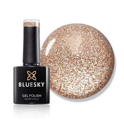 Superdrug Bluesky Gel Polish Platinum Champagne Sparkle Nagellack- Online bei McGrocer kaufen