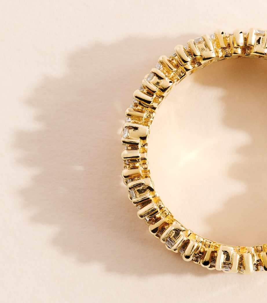 Suzanne Kalan yellow gold diamond ring - imported from the UK