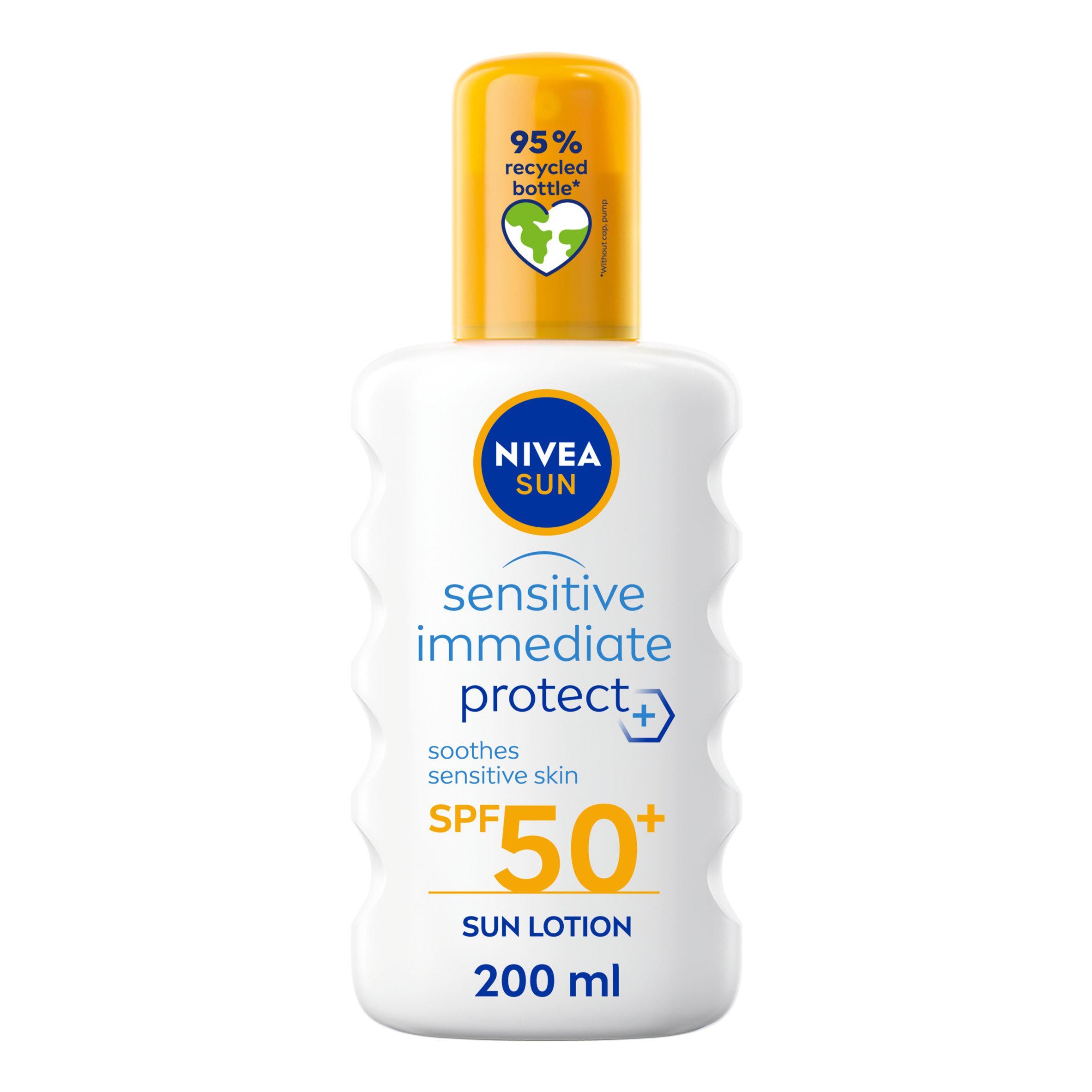 Nivea Sun Sensitive Immediate Protect Sunscreen Spray SPF 50 200ml GOODS Sainsburys   