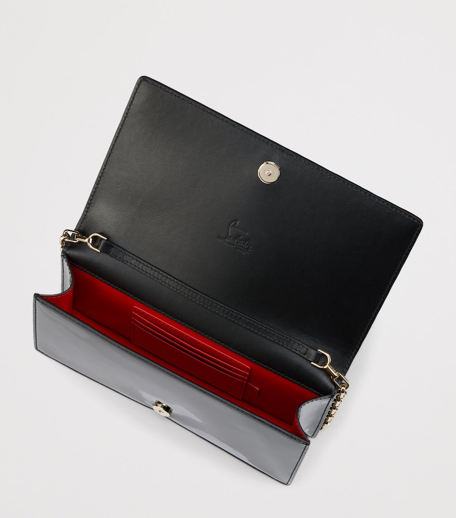 Christian Louboutin Bettina patent leather clutch bag (British brand)