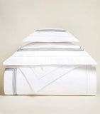 Egyptian Cotton Boudoir Pillowcase with Triple-Embroidered Stripe 30cm x 40cm
