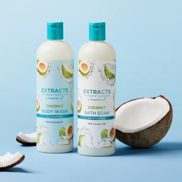 Superdrug Extracts Coconut Bath Soak 500ml GOODS Superdrug   