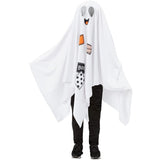 Smiffys Boo Ghost Costume hooded poncho with internal headband (British brand)