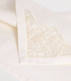 Dea linen lace-trim elite napkin 45cm x 45cm - British product