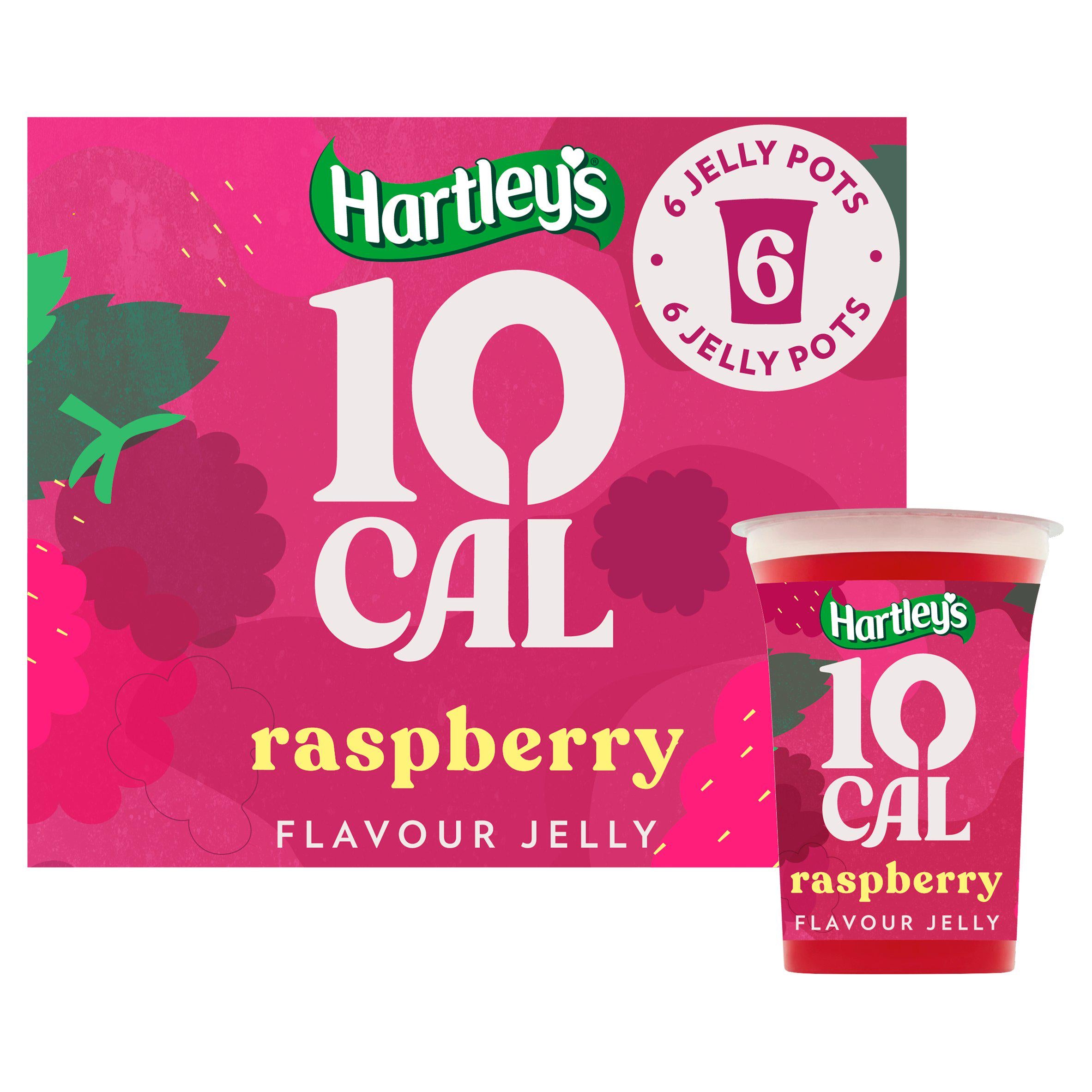 Hartley's 10 Cal Raspberry Jelly Pot Multipack 6x175g GOODS Sainsburys   