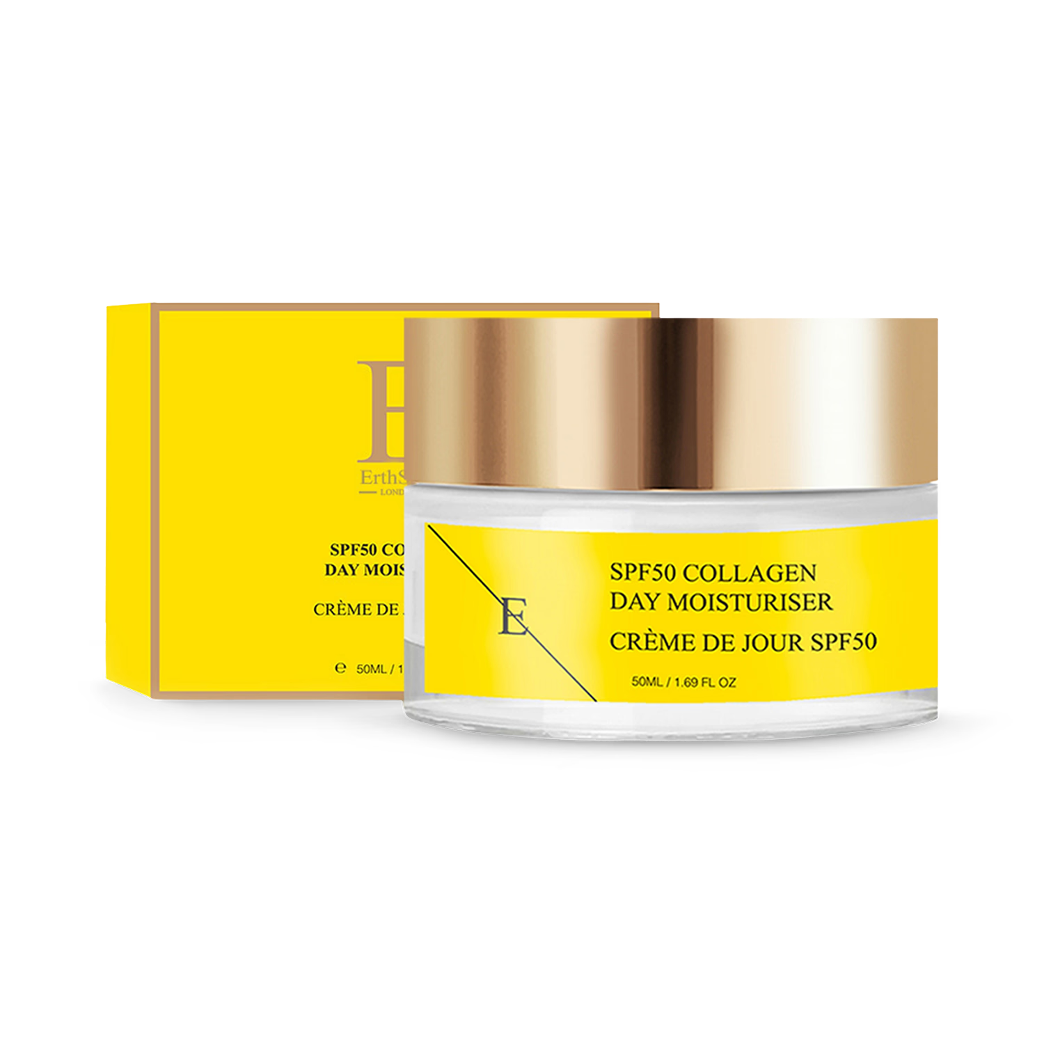 Erth Skin London SPF 50 collagen day cream 50ml - British product