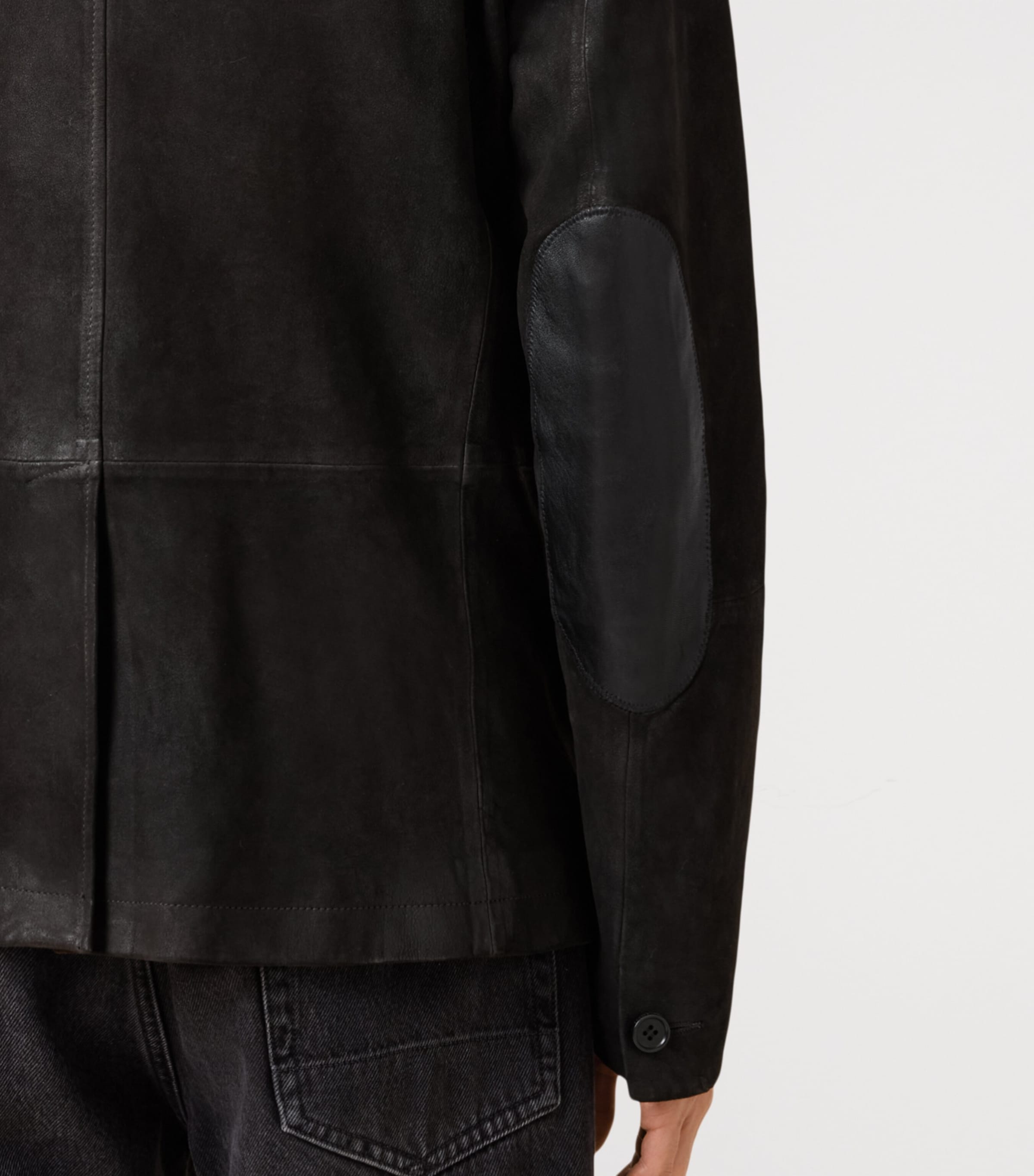 AllSaints Leather Survey Blazer - British fashion product