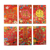 Red envelopes flower pattern 6 pack - British product