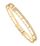MARLI New York small gold diamond bangle - British product