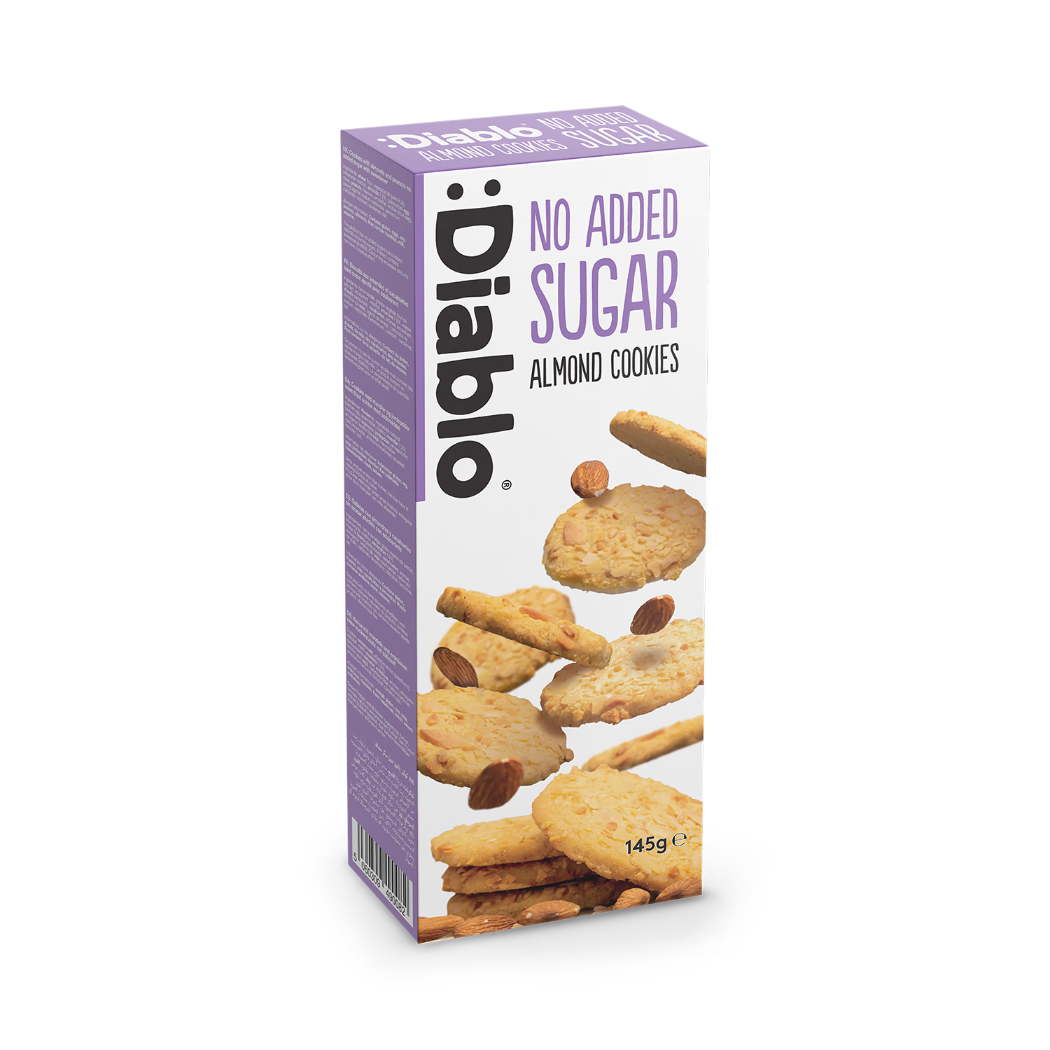 Diablo no added sugar almond cookies 145g (British brand)