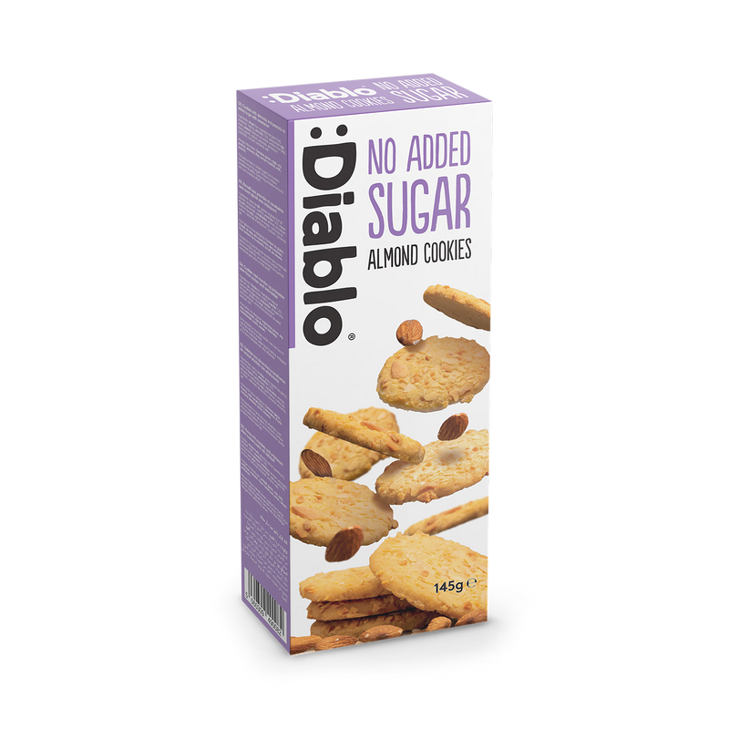 Diablo no added sugar almond cookies 145g (British brand)