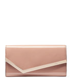 Jimmy Choo Emmie leather clutch bag, imported from the UK