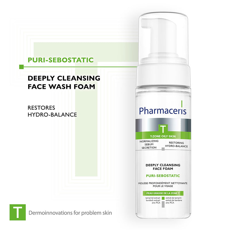 Pharmaceris Puri-Sebostatic cleansing foam 150ml, UK version