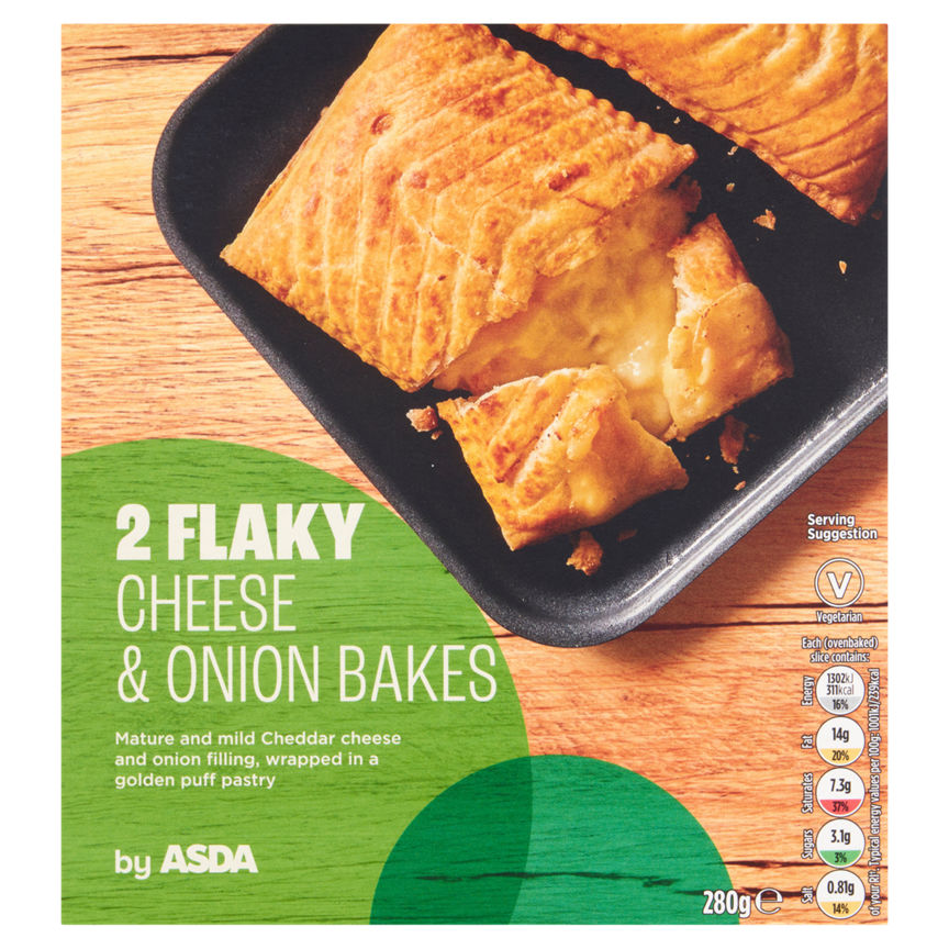 ASDA 2 Cheese & Onion Bakes GOODS ASDA   