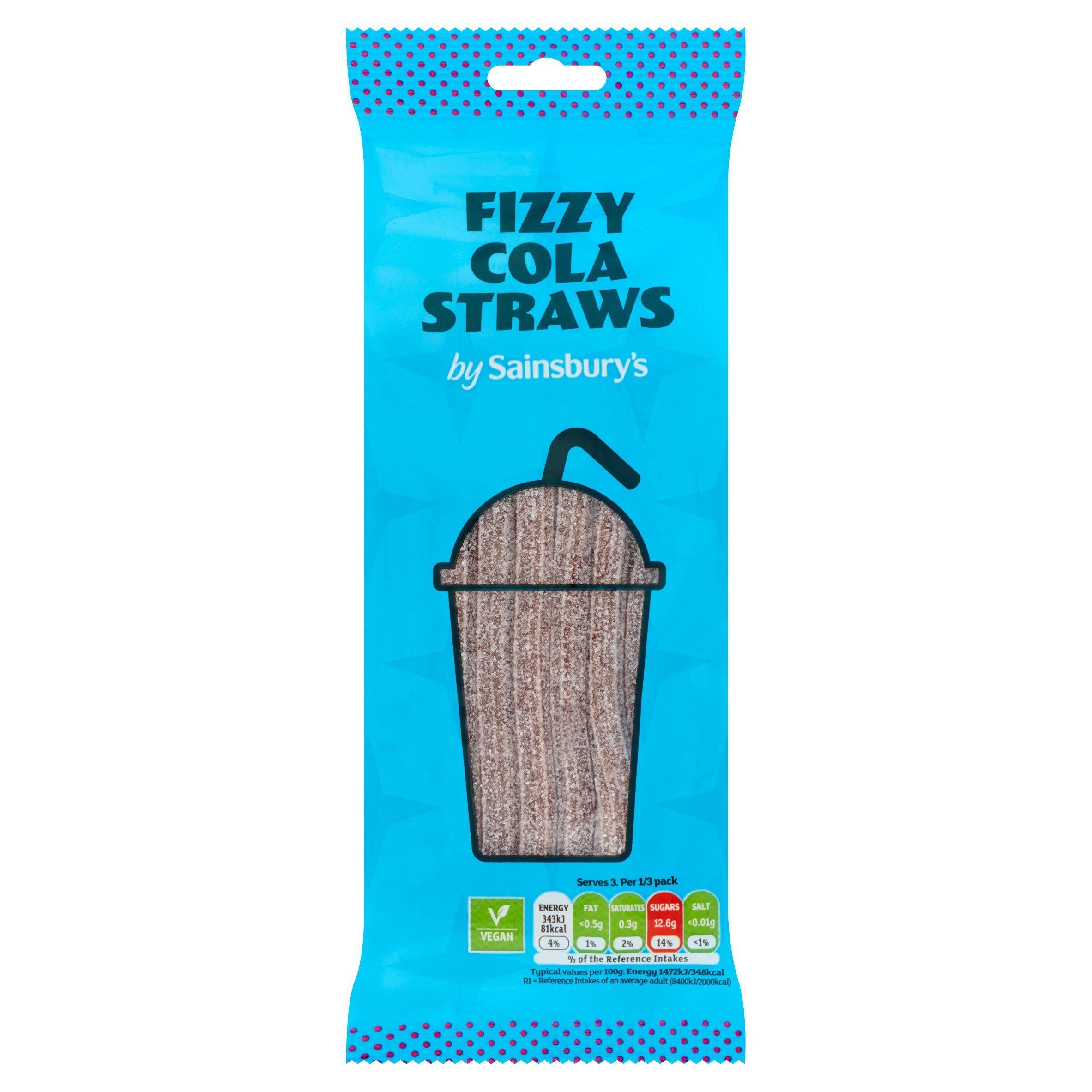 Sainsbury's Fizzy Cola Straw Sweets 70g GOODS Sainsburys   