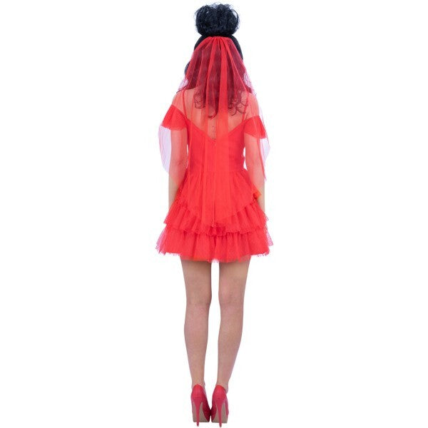 Smiffys Beetlejuice Lydia Bride costume dress set (British brand)