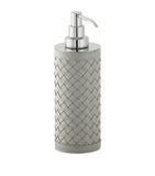Riviere leather woven soap dispenser - British product