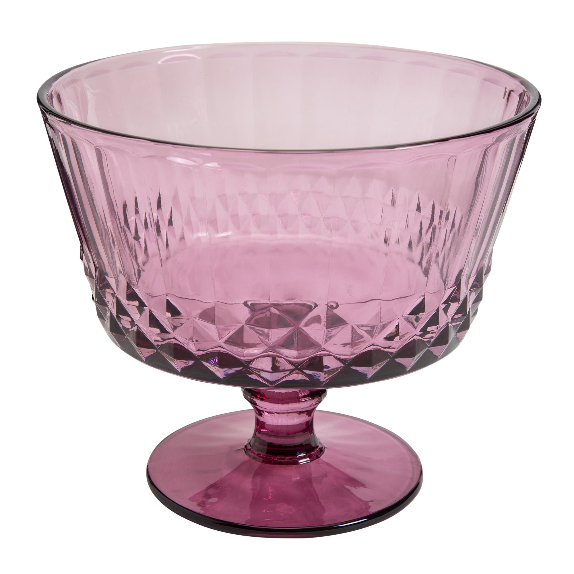 Habitat Glass Footed Trifle Bowl GOODS Sainsburys   