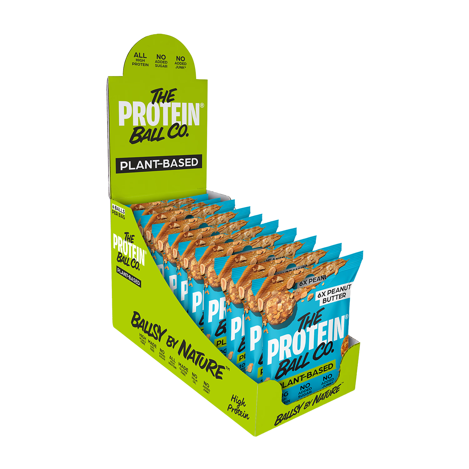 Ballsy plant-based peanut butter balls, UK version