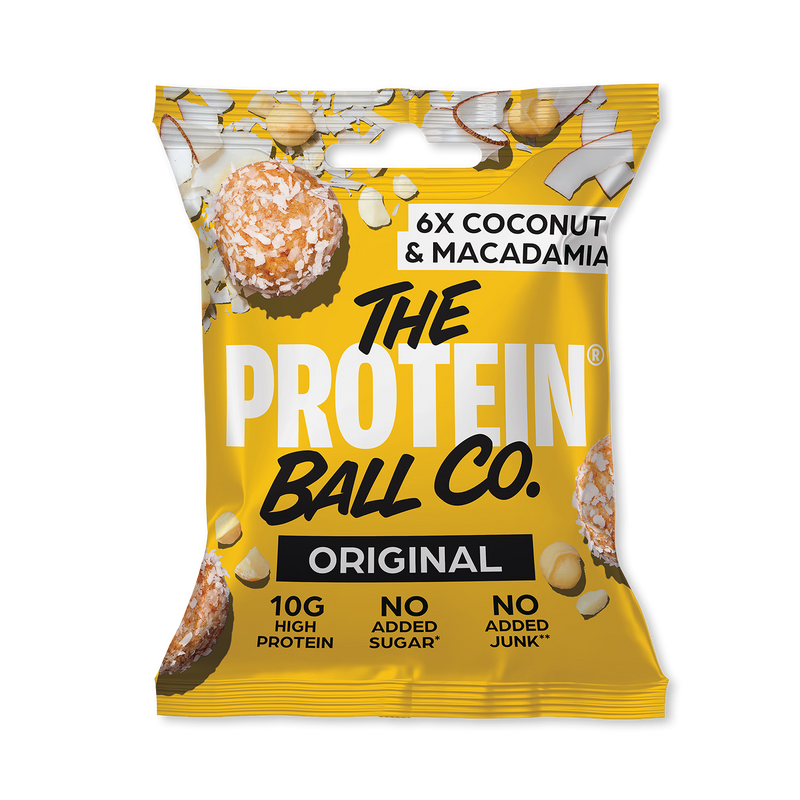 Ballsy Coconut Macadamia protein balls case of 10 - British product