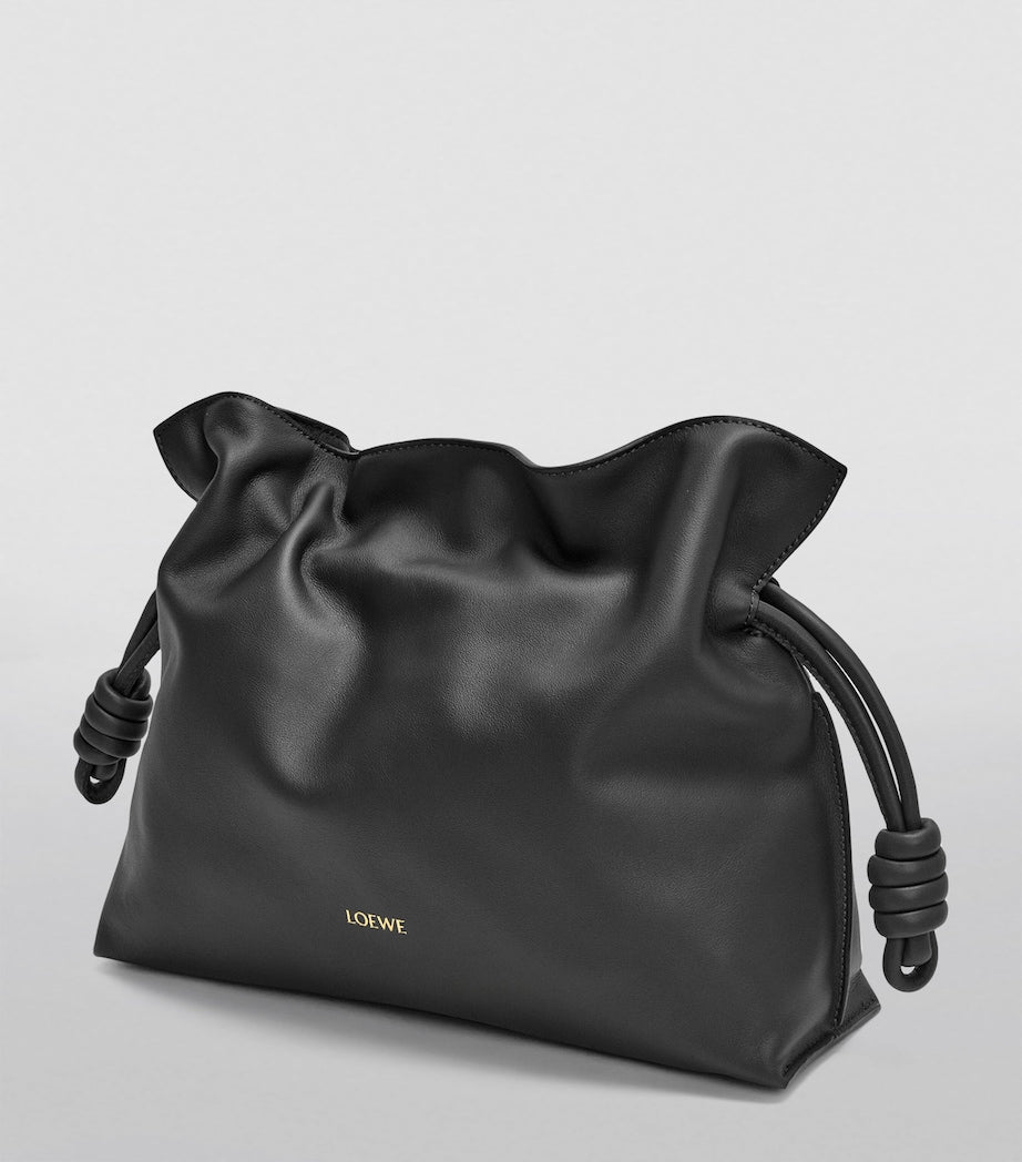 LOEWE Flamenco calfskin leather clutch purse, UK version