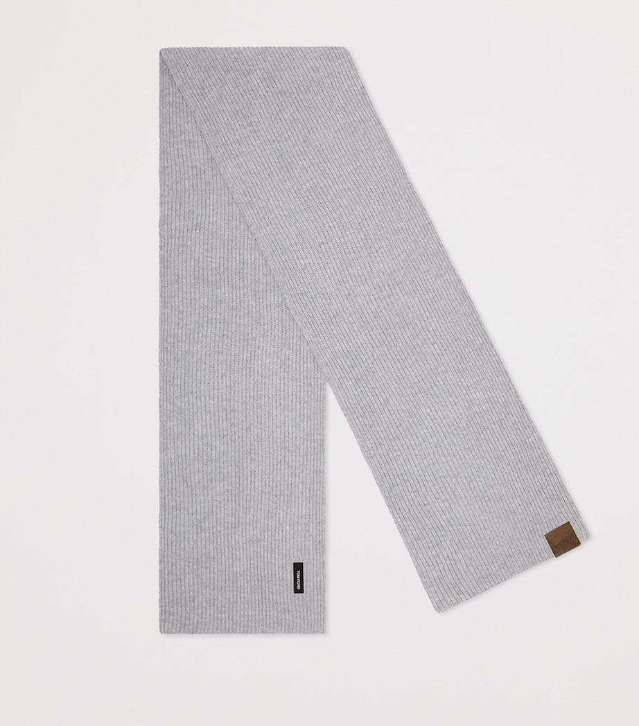 TOM FORD cashmere logo scarf, UK version