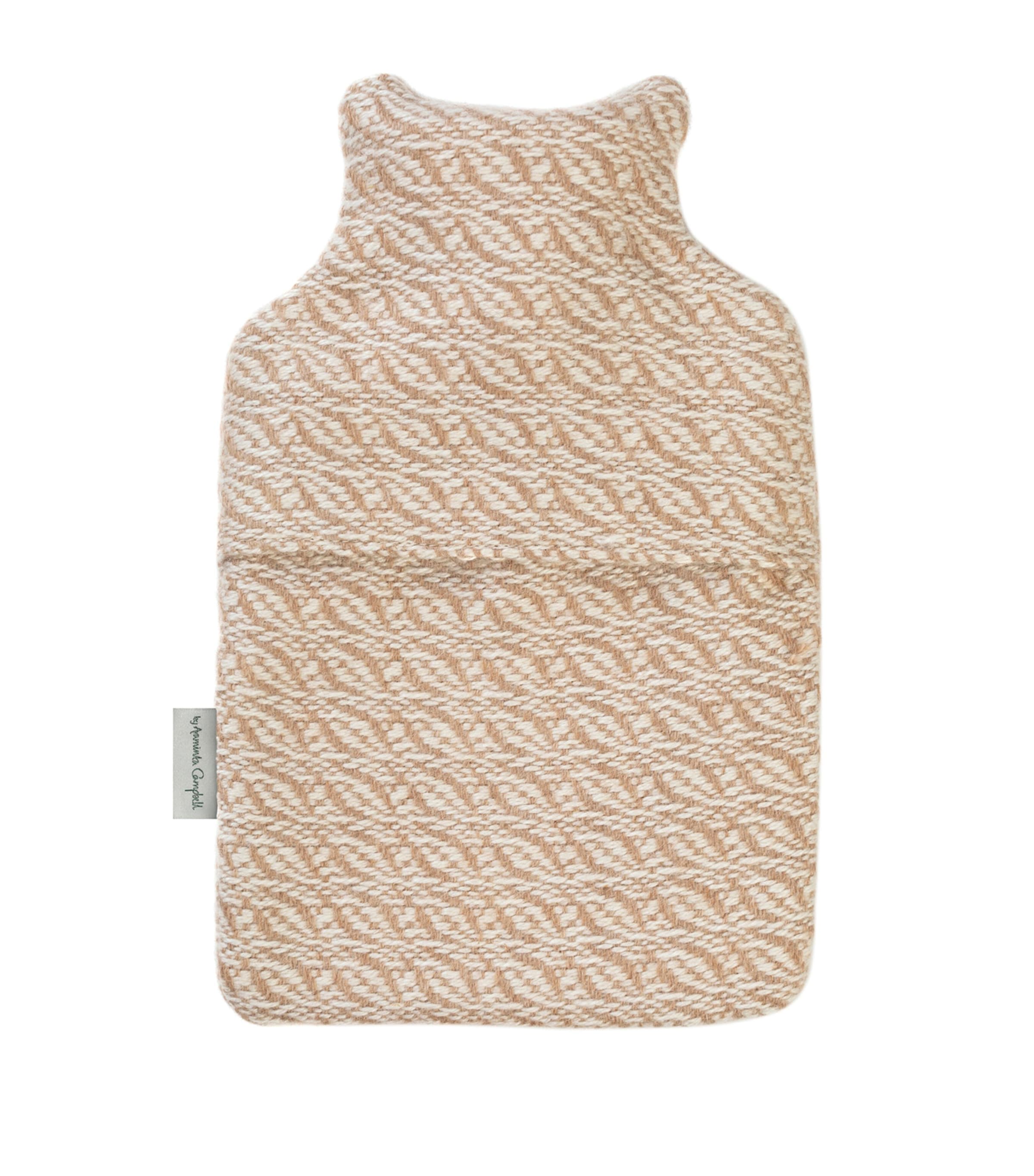 Araminta Campbell small alpaca-blend hot water bottle - British product