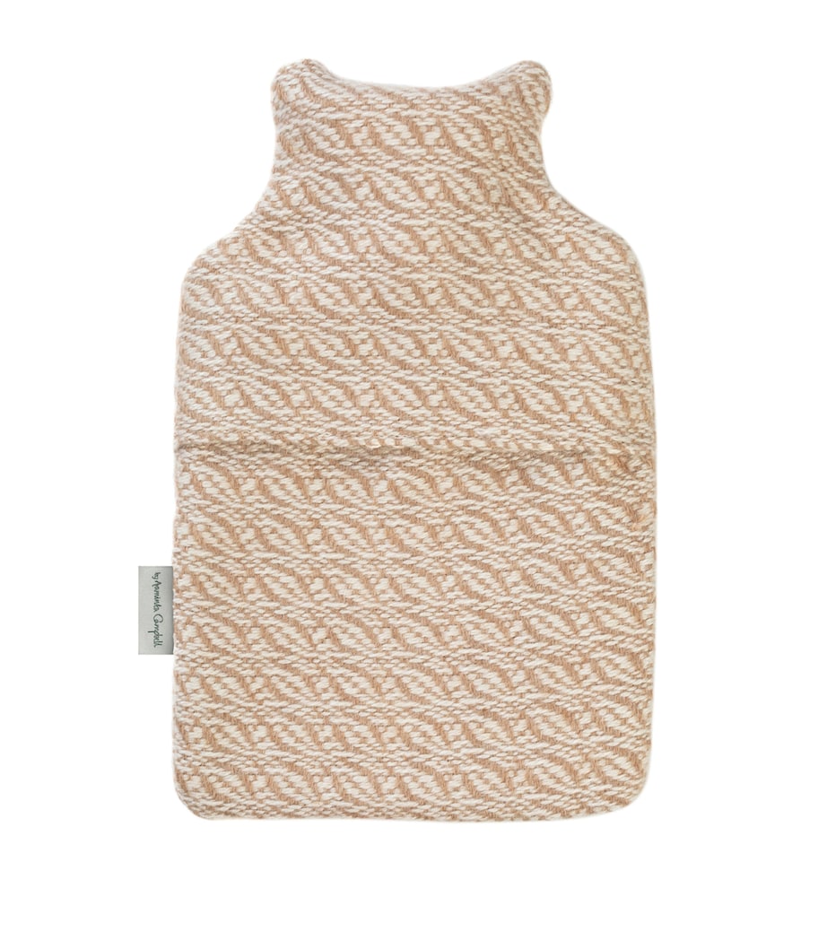 Araminta Campbell small alpaca-blend hot water bottle - British product