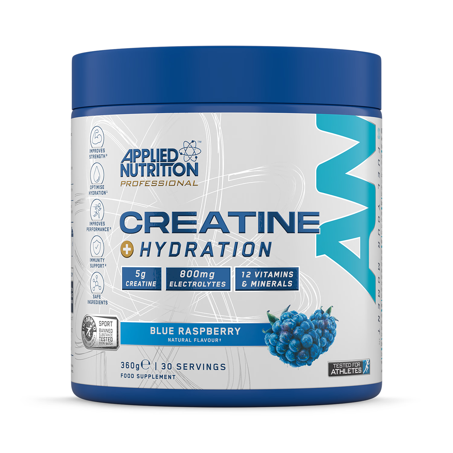 Applied Nutrition Creatine+ Hydration powder Blue Raspberry 300g, UK version