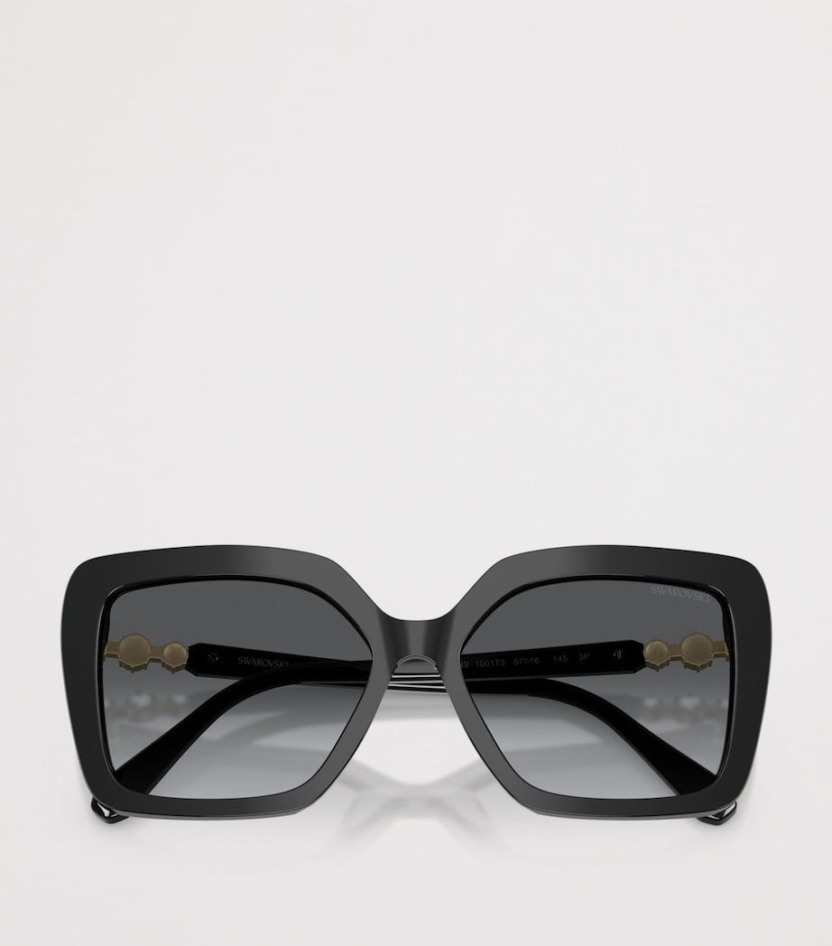 Swarovski butterfly sunglasses with acetate frame and UV protection (British brand)