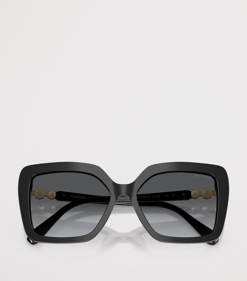 Swarovski butterfly sunglasses with acetate frame and UV protection (British brand)