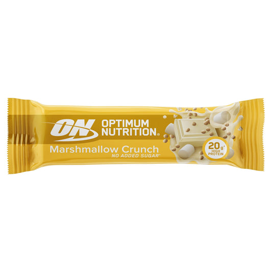 Optimum Nutrition Protein Bar Marshmallow Crunch Flavour single serve 65g GOODS Sainsburys   