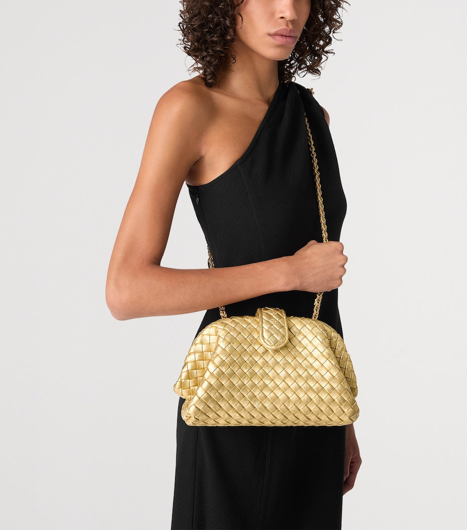 Bottega Veneta Small Leather Lauren 1980 clutch bag, imported from the UK