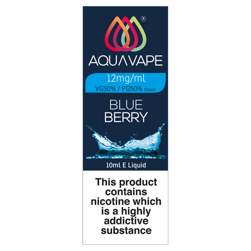 Aqua Vape Blueberry E-Liquid 12mg