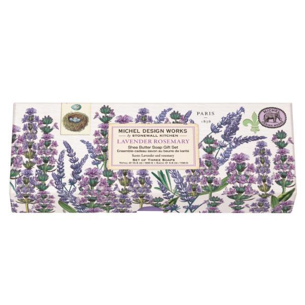 Michel Design Works lavender soap gift set set of 3 imported from the UK