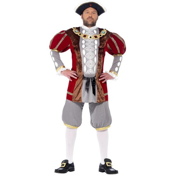 Smiffys Henry VIII deluxe costume in red, UK version