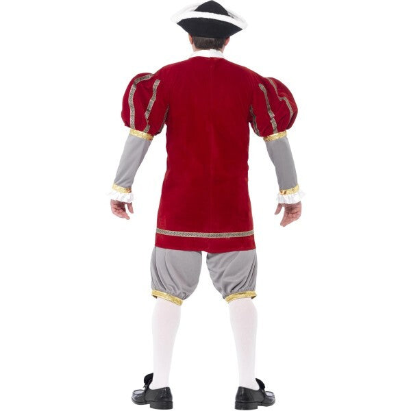 Smiffys Henry VIII deluxe costume in red, UK version