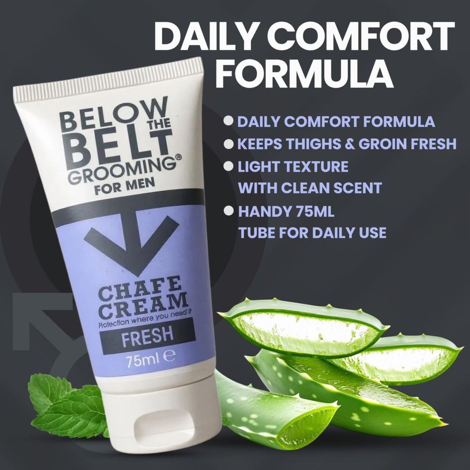 Below The Belt fresh scent anti chaffing cream 75ml - British product