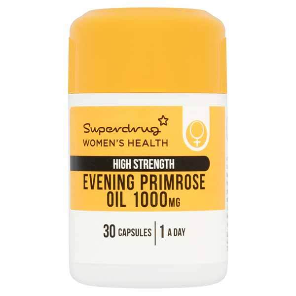 Evening Primrose Oil 1000mg High Strength 30 GOODS Superdrug   