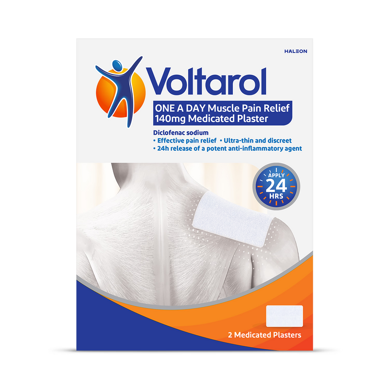 Voltarol medicated plaster 140mg 2 pack - British product