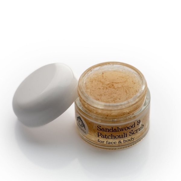 Ovviovita Sandalwood & Patchouli face scrub 50ml, imported from the UK