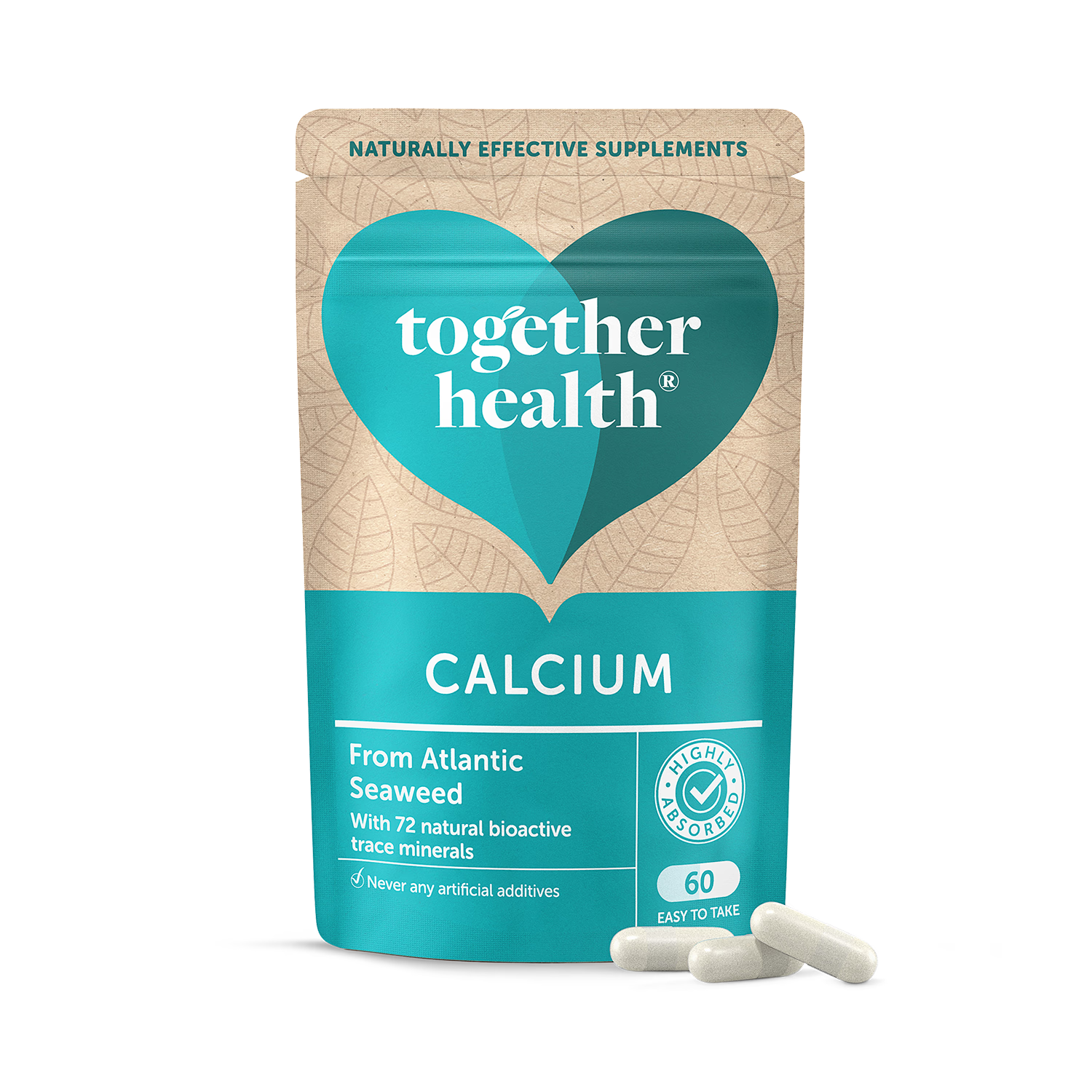 Together Health calcium capsules 60 count - British product