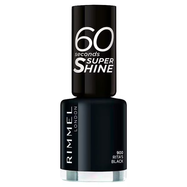 Rimmel Rita Ora black nail polish imported from the UK