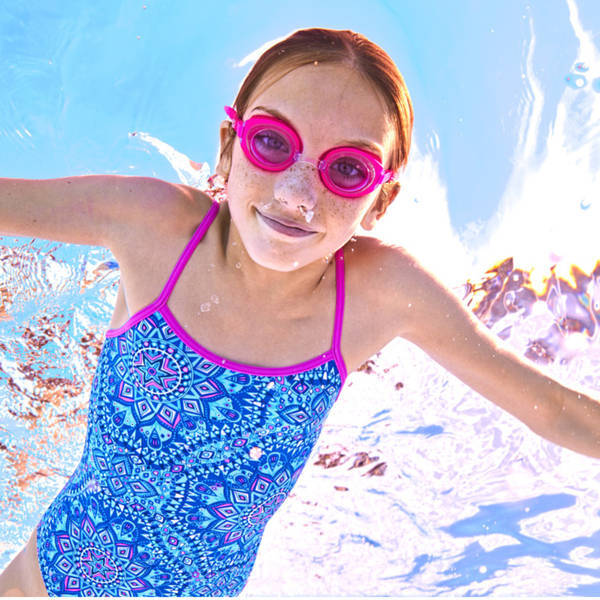 Zoggs kids tinted swimming goggles ages 6-14 (British brand)