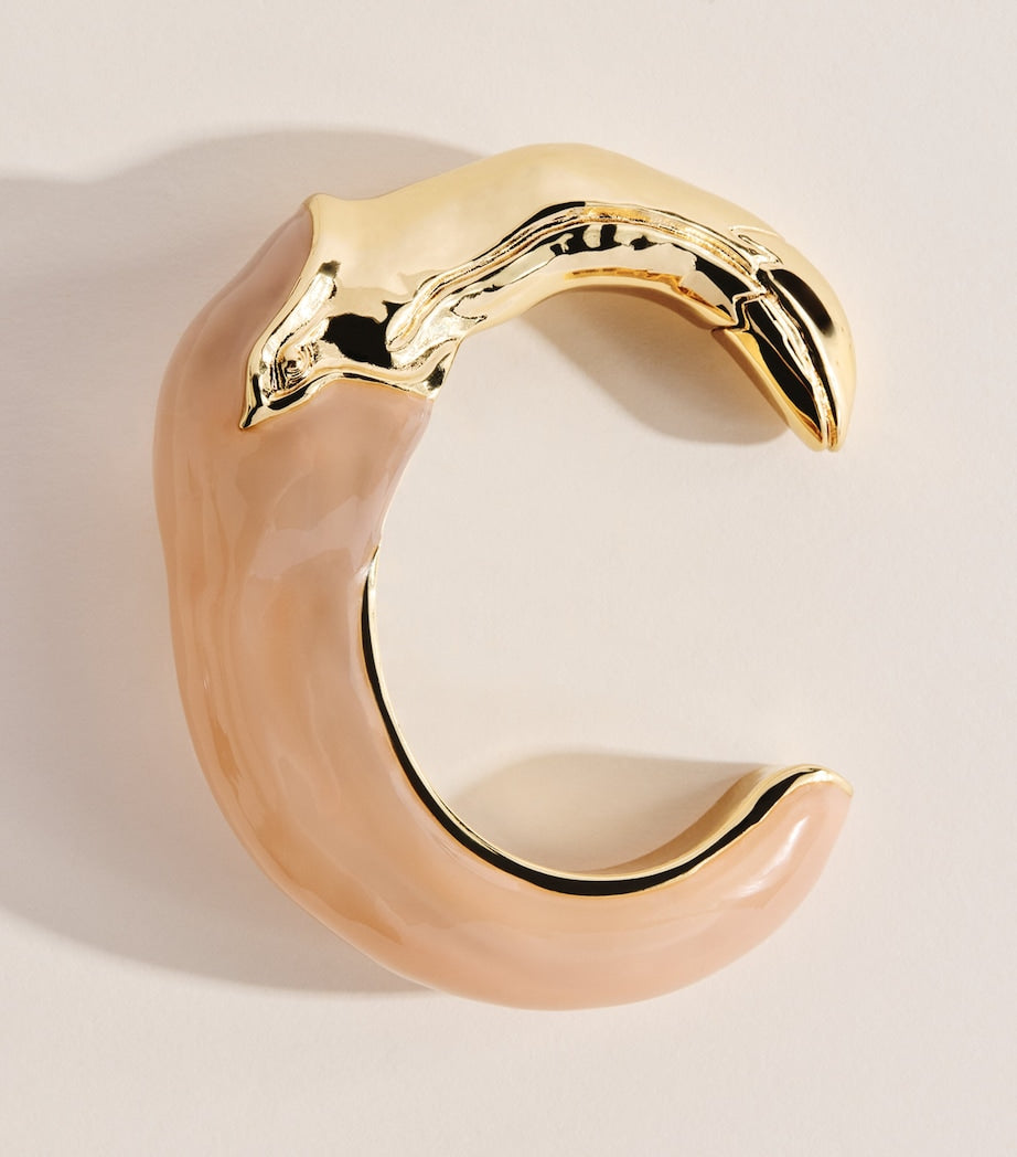 Chloé pastel resin flamingo cuff bracelet, UK version