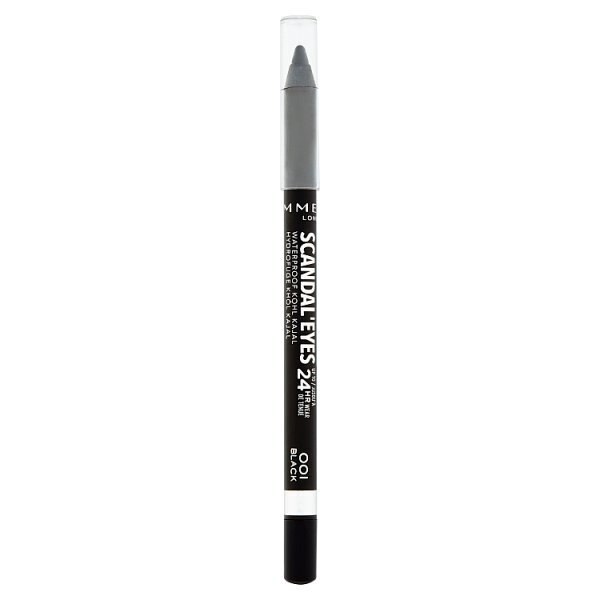 Rimmel Scandal'Eyes Waterproof Kohl Eyeliner, Black, 1.3g GOODS Superdrug   